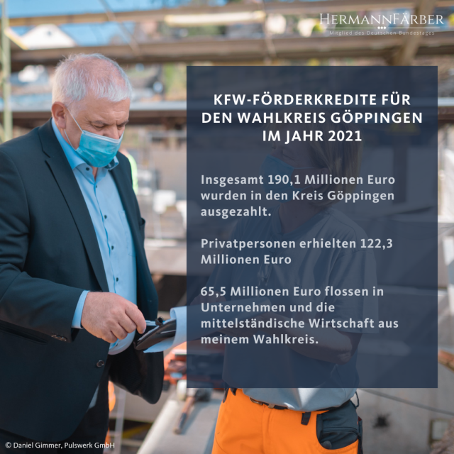 Pressemitteilung: 190,1 Millionen Euro an KfW-Krediten für Kreis Göppingen